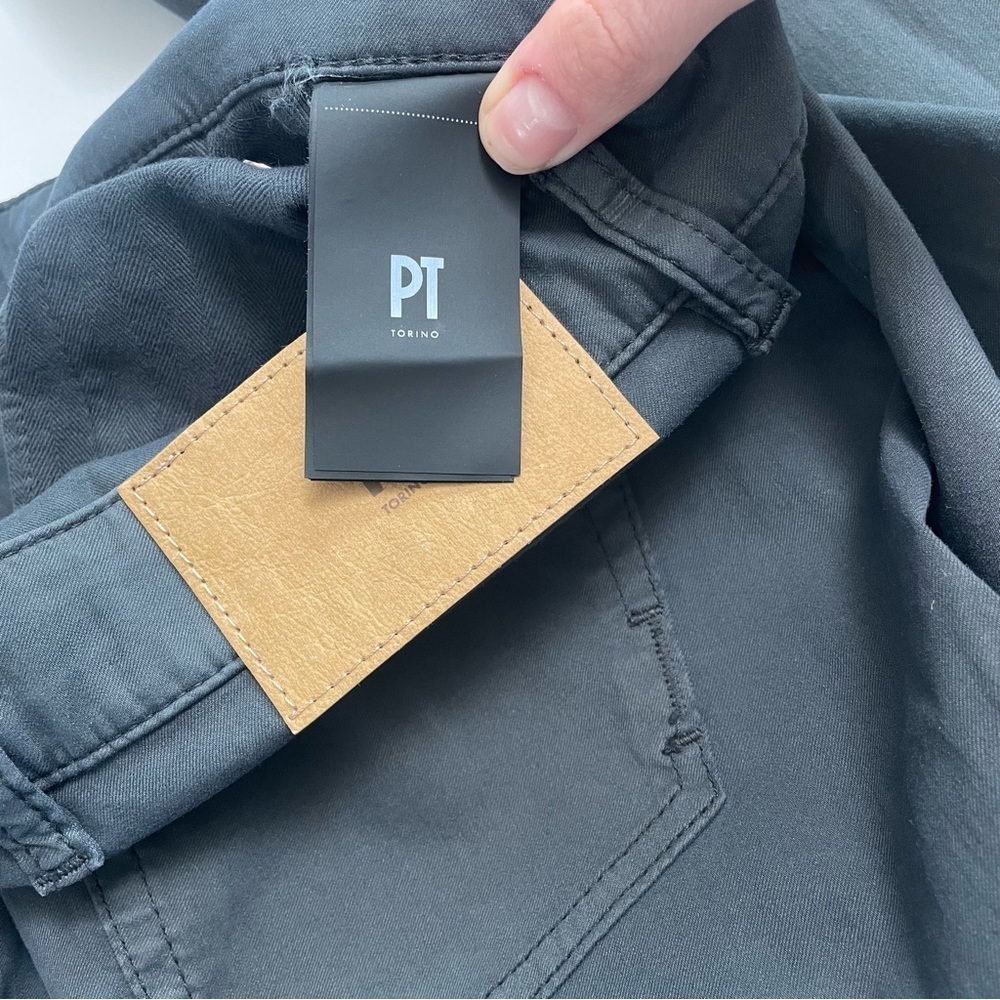 PT TORINO “Jazz” charcoal grey slim khaki pants - Picture 8 of 10